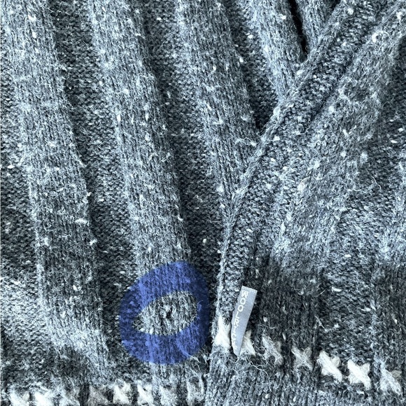 VTG WOOLRICH Woman Wool Blend Cottage Core Farm Granny Pullover Sweater 1/4 Zip - Picture 5 of 6